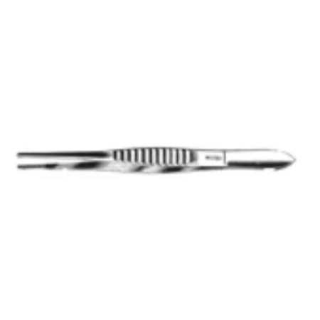 Miltex Dressing Forceps Miltex® 4-1/2 Inch Length OR Grade German Stainless Steel NonSterile NonLocking Thumb Handle Straight Serrated Tips - M-250225-1089 - Each