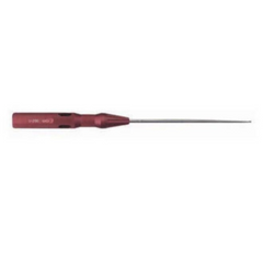 V. Mueller Micro Spinal Curette Chroma-Line® 9-1/4 Inch Length Single-ended Round Handle Size 00000 Tip Straight Oval Cup Tip - M-810077-1775 - Each