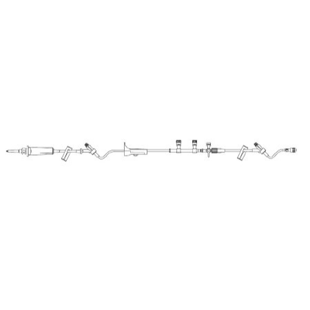 B. Braun Primary Administration Set 15 Drops / mL Drip Rate 122 Inch Tubing 2 Ports - M-440849-4162 - Case of 50