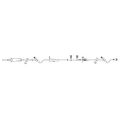 B. Braun Primary Administration Set 15 Drops / mL Drip Rate 122 Inch Tubing 2 Ports - M-440849-4162 - Case of 50