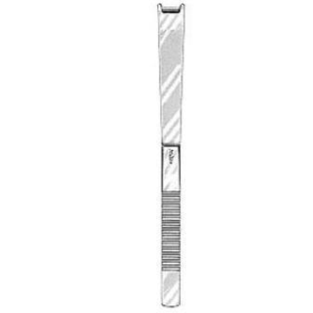 Miltex Osteotome Miltex® Cinelli 12 mm Width Straight Blade with Double Guards OR Grade Stainless Steel NonSterile 6-1/2 Inch Length - M-725951-2812 - Each