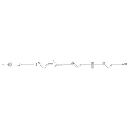 B. Braun Primary Administration Set ADDitIV® 15 Drops / mL Drip Rate 115 Inch Tubing 3 Ports - M-303639-1228 - Case of 50