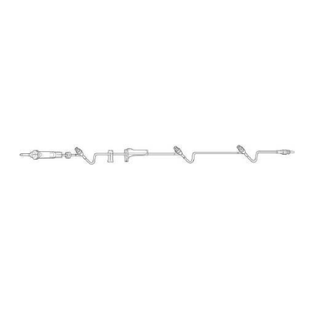 Baxter Primary Administration Set Clearlink™ 10 Drops / mL Drip Rate 110 Inch Tubing 3 Ports - M-444063-3855 - Case of 48