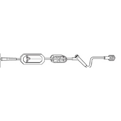 Baxter Extension Set Interlink® 21 Inch Tubing 1 Port 5.1 mL Priming Volume DEHP-Free - M-232364-2065 - Case of 50