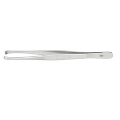 Miltex Tissue Forceps Miltex® Stone 6 Inch Length OR Grade German Stainless Steel NonSterile NonLocking Thumb Handle Curved 4 X 5 Teeth - M-732736-4863 - Each