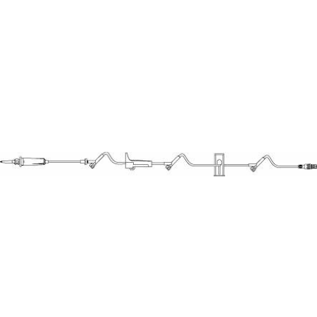 B. Braun Primary Administration Set ADDitIV® 15 Drops / mL Drip Rate 115 Inch Tubing 3 Ports - M-286628-1473 - Case of 50