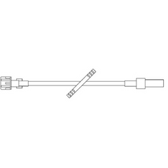 Baxter Extension Set 61 Inch Tubing 2.5 mL Priming Volume DEHP - M-315202-4593 - Case of 60