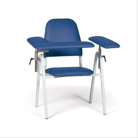 Upholstered Blood Draw Chair Upholstered Blood Draw Chair - Dark Blue ,1 Each - Axiom Medical Supplies