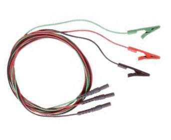 Natus Medical Alligator Clip Lead Wire Set 1.25 cm Long, Red / Black