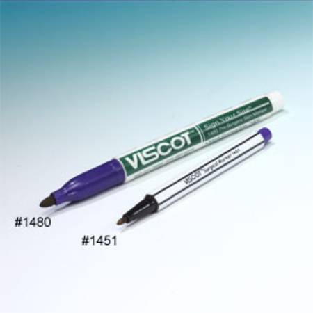 Viscot Industries Pre Surgical Skin Marker Sign Your Site™ Gentian Violet Ink, Fine Tip, With Ruler - M-671448-3373 - Case of 100