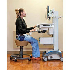 Vinyl Swopper Ergonomic Stool with Casters With Casters • Vinyl ,1 Each - Axiom Medical Supplies