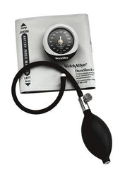 Welch Allyn Aneroid Sphygmomanometer with Cuff DuraShock® 2-Tube Pocket Size Hand Held Adult Size 12 Cuff