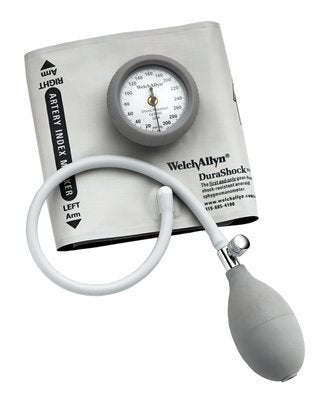 Welch Allyn Aneroid Sphygmomanometer with Cuff DuraShock® 2-Tube Pocket Size Hand Held Adult Size 11 Cuff