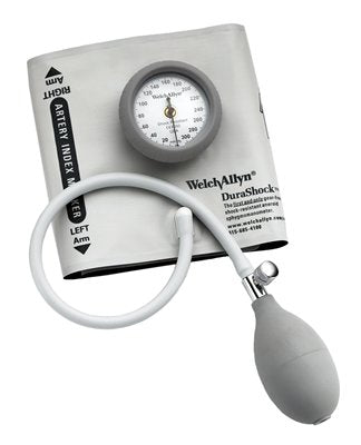 Welch Allyn Aneroid Sphygmomanometer with Cuff DuraShock® 1-Tube Pocket Size Hand Held Child Size 9 Cuff