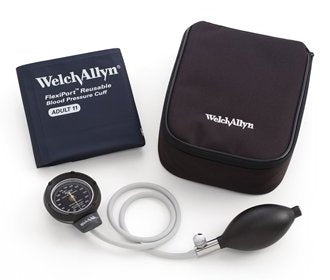 Welch Allyn Aneroid Sphygmomanometer with Cuff Tycos® 2-Tube Pocket Size Hand Held Adult Size 11 Cuff