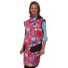 Wolf X-Ray X-Ray Apron with Thyroid Collar Burgundy Easy Wrap Style Large
