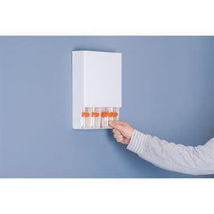 MarketLab Wall-Mounted Specimen Cup Dispensers 60mL • 9.625"W x 2.5"D x 12.125"H ,1 Each - Axiom Medical Supplies