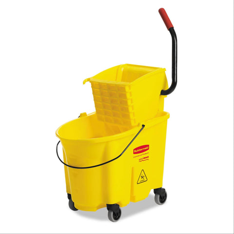 Wavebrake Bucket/Wringer Combination Rubbermaid Mop Bucket/Wringer Combo • 35qt ,1 Each - Axiom Medical Supplies