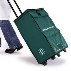 MarketLab Wheeled Specimen Transport Tote Wheeled Specimen Transport • 15.5"W x 9.5"D x 22"H • Green ,1 Each - Axiom Medical Supplies