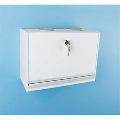 MarketLab HIPAA Compliant Specimen Drop Box White ABS ,1 Each - Axiom Medical Supplies