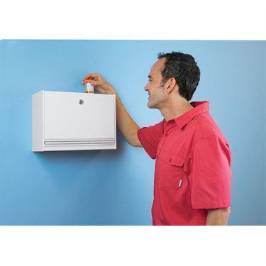 MarketLab HIPAA Compliant Specimen Drop Box White ABS ,1 Each - Axiom Medical Supplies