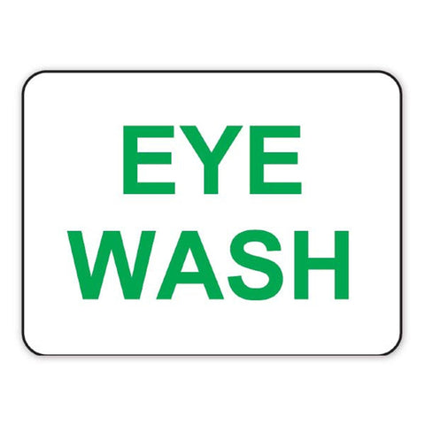 MarketLab "Eye Wash" Sign "Eye Wash" ,1 Each - Axiom Medical Supplies