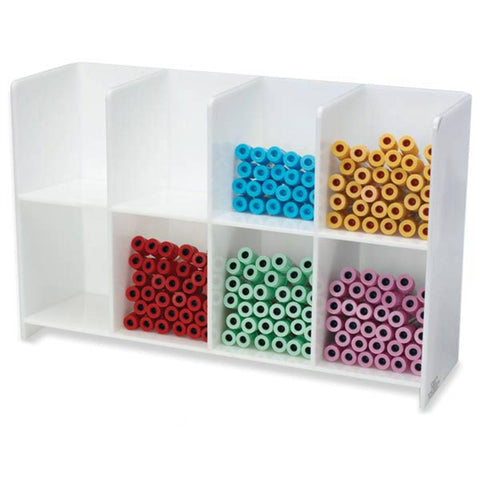 MarketLab White 8-Compartment Tube Organizer MarketLab White 8-Compartment Tube Organizer • 17"W x 5.25"D x 10.625"H ,1 Each - Axiom Medical Supplies