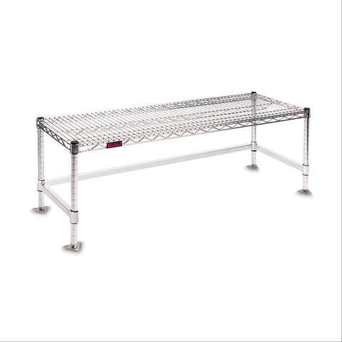 Wire Chrome Cleanroom Gowning Benches 48"W x 14"D x 18"H ,1 Each - Axiom Medical Supplies