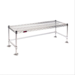 Wire Chrome Cleanroom Gowning Benches 36"W x 14"D x 18"H ,1 Each - Axiom Medical Supplies