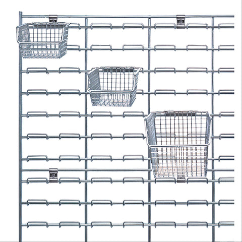 Wire Louvered Panels for Mesh Hang and Stack Bins 36"W x 30"H ,1 Each - Axiom Medical Supplies