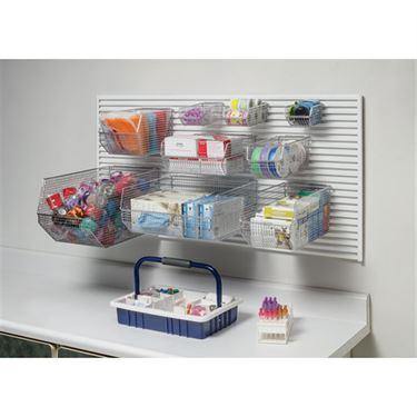 Wire Mesh Hang and Stack Bins 5.5"W x 14.75"D x 5"H ,1 Each - Axiom Medical Supplies