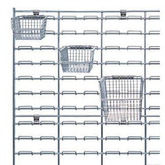 Wire Mesh Hang and Stack Bins 11"W x 10.75"D x 5"H ,1 Each - Axiom Medical Supplies