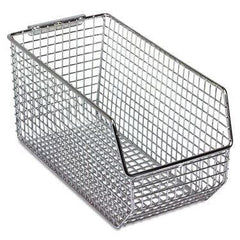 Wire Mesh Hang and Stack Bins 11"W x 10.75"D x 5"H ,1 Each - Axiom Medical Supplies