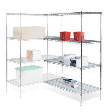 Wire Shelving Add-On Kits 48"W x 24"D (each shelf) • Overall: 72"W x 48"D x 63"H ,1 / set - Axiom Medical Supplies