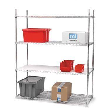 Wire Shelving Starter Units 36"W x 24"D x 72"H ,1 / set - Axiom Medical Supplies