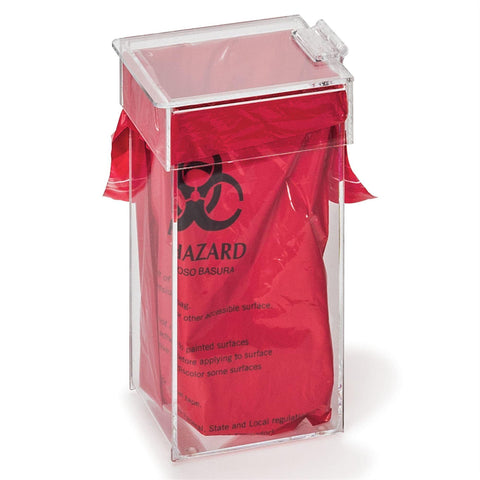 MarketLab X-Small Acrylic Benchtop Waste Container 4.125"W x 8.5625"H ,1 Each - Axiom Medical Supplies