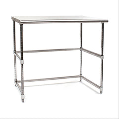 adjusTable Cleanroom Stainless Steel Tables 60"W x 24"D x 34.5"H ,1 Each - Axiom Medical Supplies