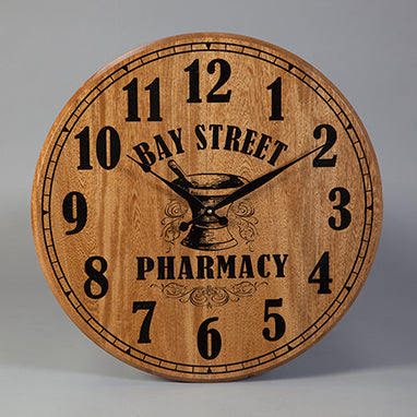 Pharmacy Barrel Head Clock, Personalized H-P206-13549