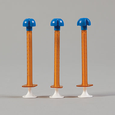 Comar Oral Dispensers with Tip Caps, 0.5mL, Amber with White Plunger H-18397-15880