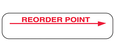 Reorder Point Labels H-2166-13108