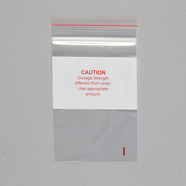 Caution Dosage Strength Bags, 4 x 6 H-9510-13703