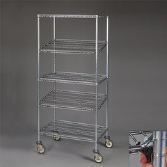 qwikSLOT™ Wire Shelving, Mobile Unit, 36"W H-20106-16269