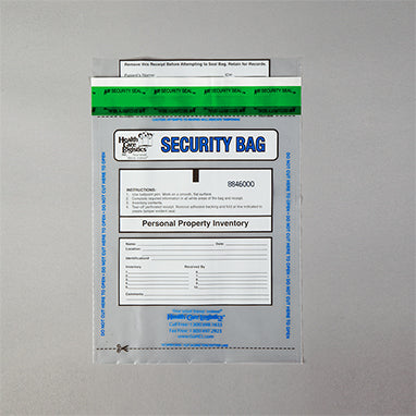 Alert Personal Property Bags, Clear, 8 x 10 H-11310-14700