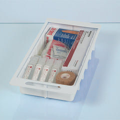 One-Third Size Colored Crash Cart Box Only with Built-In Handle