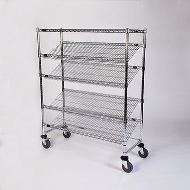 Slanted-Shelf Wire Rack, 48"W H-19150-16265