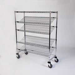 Slanted-Shelf Wire Rack, 48"W H-19150-16265