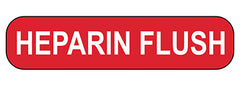 Heparin Flush Labels H-17573-13153