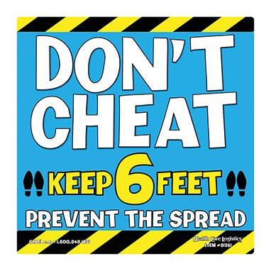 Don't Cheat Removable Wall Vinyl, Blue, 11 x 11 H-81261-16348