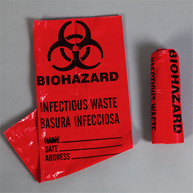 Biohazard Bags, 1-Gallon H-9925-16291