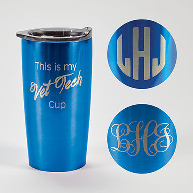 Himalayan Tumbler, Blue, Vet Tech, Personalized H-V219P-12789